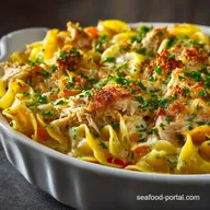 Tuna Casserole Creamy Egg Noodle Bake No Canned Soup