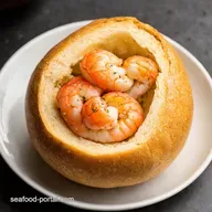 Delightful Stuffed Seafood Bread Bowl Seaside Comfort