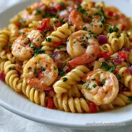 Cold Pasta Salad with Shrimp: Creamy