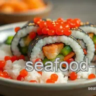 Easy & Colorful Sushi Roll with Flying Fish Roe: A Flavorful Adventure!
