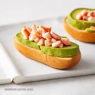 Crabstick Baguette Avocado Seaside Snack Sensation