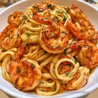 Parmesan Shrimp Pasta for 4 Servings