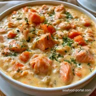 Creamy Salmon Chowder in 33 Minutes
