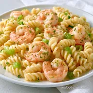 Creamy Shrimp Pasta Salad for 4 Servings