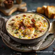 Shrimp Chowder: The Best Creamy Smoked Corn Chowder Recipe