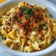 Traditional Tuna Noodle Casserole: Creamy and Crunchy