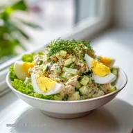 Tuna Salad with Egg for 4 Servings: Creamy and Satisfying