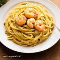 Creamy Tuscan Shrimp Linguine Italy on Your Plate