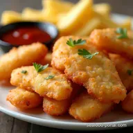 Crispy Air Fried Fish Fillets Chip Shop Taste at Home