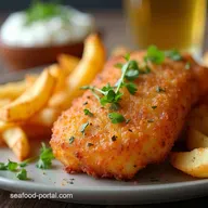 Fish Meals Crispy Beer Battered Cod Tartare Chips