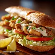 Catfish Po Boy Recipe Authentic Crispy Sandwich with Zesty Remoulade