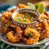 Crispy Coconut Shrimp with Spicy Apricot Dip