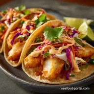 Cod Tacos Baja Style: Ultra-Crispy Beer Batter and Chipotle Crema