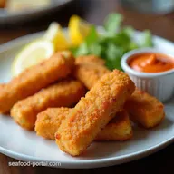 The Best Crispy Fish Sticks with Fiery Sriracha Mayo