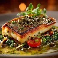 CrispySkinned Sea Bream Fillet with Brown Butter Capers 18 Mins