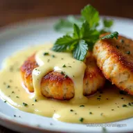 The Posh Fishcake Salmon Patties with Creamy LemonGarlic Sauce