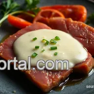 Easy Crispy Tuna Medallions with Grated Daikon Ponzu Sauce