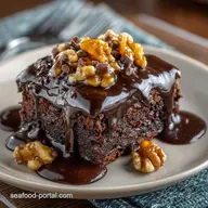 Death By Chocolate Poke Cake: Easy Homemade Fudge Filling