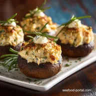 Crab Stuffed Mushrooms Recipe: Best Creamy Jumbo Lump Appetizer