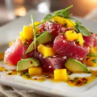 Ahi Tuna Ceviche: Easy, Zesty Recipe with Mango Avocado