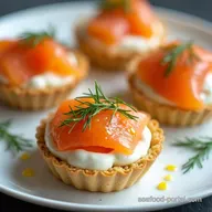 Easy Smoked Salmon Tartlets with Dill Cr&egrave;me Fra&icirc;che