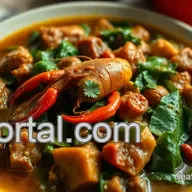 Comforting Eru and Water Leaf Stew with Crayfish &ndash; A Family Favorite