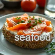 Everything Bagel with Lox, Cream Cheese, and Fresh Veggies - A NYC Classic