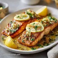 Fried Salmon Recipe with Lemon: Crispy