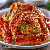 Garlic Butter Grilled Crab Legs for 4