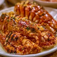 Garlic Butter Grilled Lobster Tail for 4