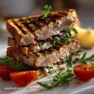 Garlic Butter Grilled Tuna Steak Sandwiches: Perfectly Grilled