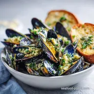 Mussels Appetizer with Garlic Butter Parmesan
