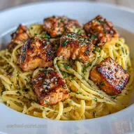 Garlic Butter Salmon Noodles: Silky
