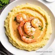 Creamy Garlic Shrimp Over Mashed Easy Weeknight Dinner