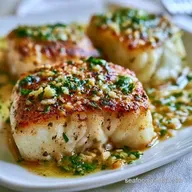 Garlic Herb Grilled Cod for 4 Servings