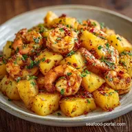 Garlic Roasted Shrimp Potatoes: Crispy
