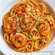 Garlic Shrimp Parmesan Pasta for 4