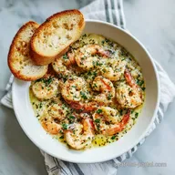 Garlic Shrimp Scampi with Silky Butter Sauce for 4 Servings