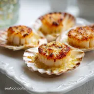 Grandmas Golden Baked Scallops Recipe
