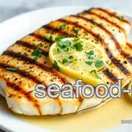 Grilled California Corbina with Garlic Butter