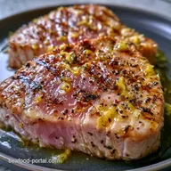 Grilled Lemon Pepper Tuna for 4 Servings