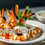 Easy & Flavorful Grilled Prawns with Creamy Coconut Sauce: A Summer Delight