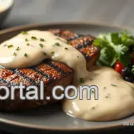 My Favorite Grilled Sirloin Steak with Creamy Sauce Recipe - So Easy!