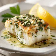 Halibut Fish Recipe with Lemon and Garlic in 22 Mins