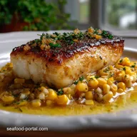 Seared Halibut with Creamy Sweet Corn: Easy Dinner Tonight!