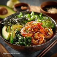 Poke Shrimp Healthy Bowl: Quick, Easy Healthy Dinner Recipes