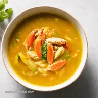 Seaside Crab vegetable soup Fishermans Favourite Broth