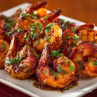 Honey Chipotle BaconWrapped Shrimp: Sticky, Sweet Spicy Party Appetizer