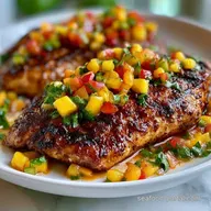 Jerk Tilapia Mango Salsa in 13 Minutes