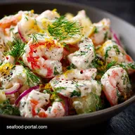 The Easiest Creamy Shrimp Salad with Fresh Dill and Lemon Zest